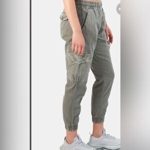 NSF grey Johnny slim cargo joggers 100% cotton sz L $195